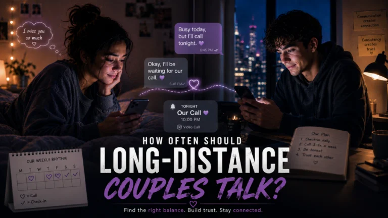 how often should long-distance couples talk