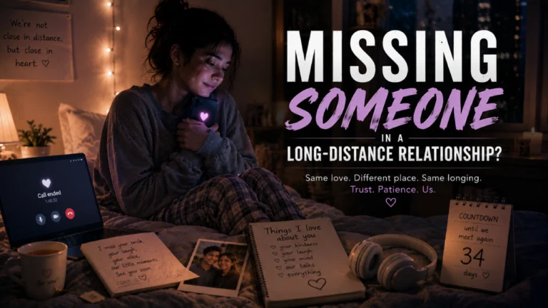 missing someone in a long-distance relationship